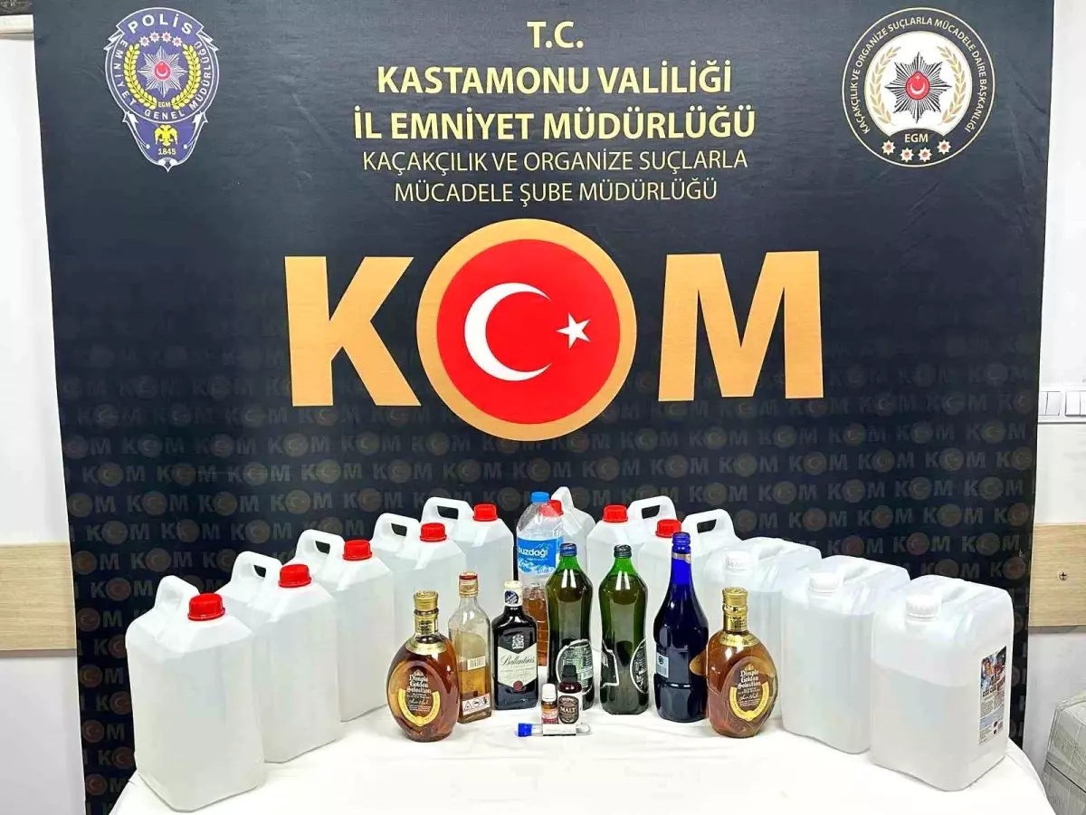 Kastamonu’da Alkol Kaçakçılığı İle Mücadele