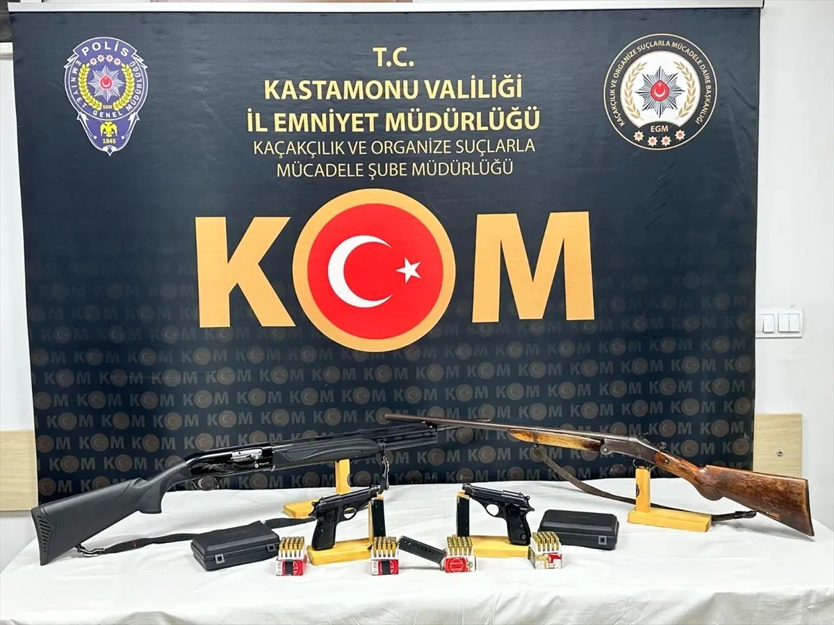 Kastamonu\'da Ruhsatsız Silah Operasyonu