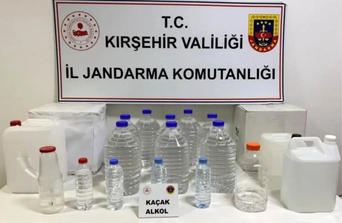 Kırşehir\'de 62 Litre Kaçak Alkol Ele Ge geçirildi