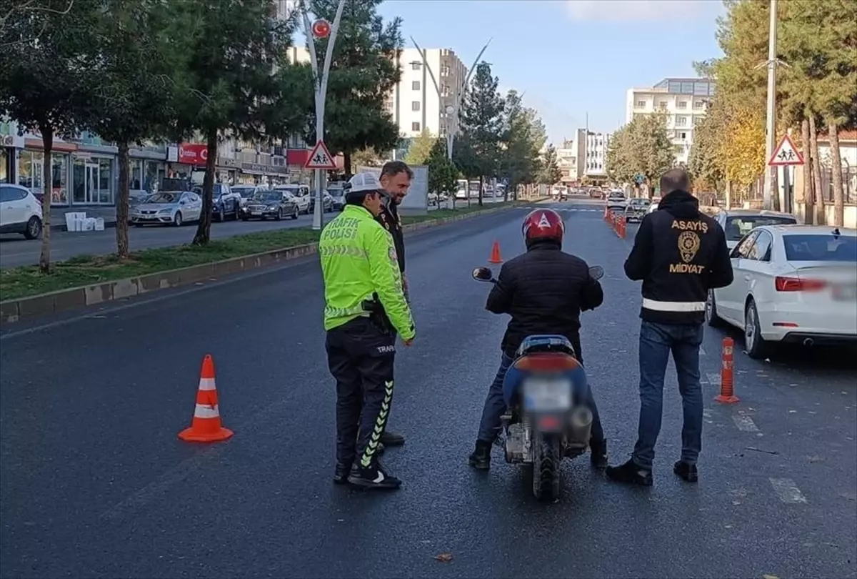 Mardin\'de Motosiklet Denetimi