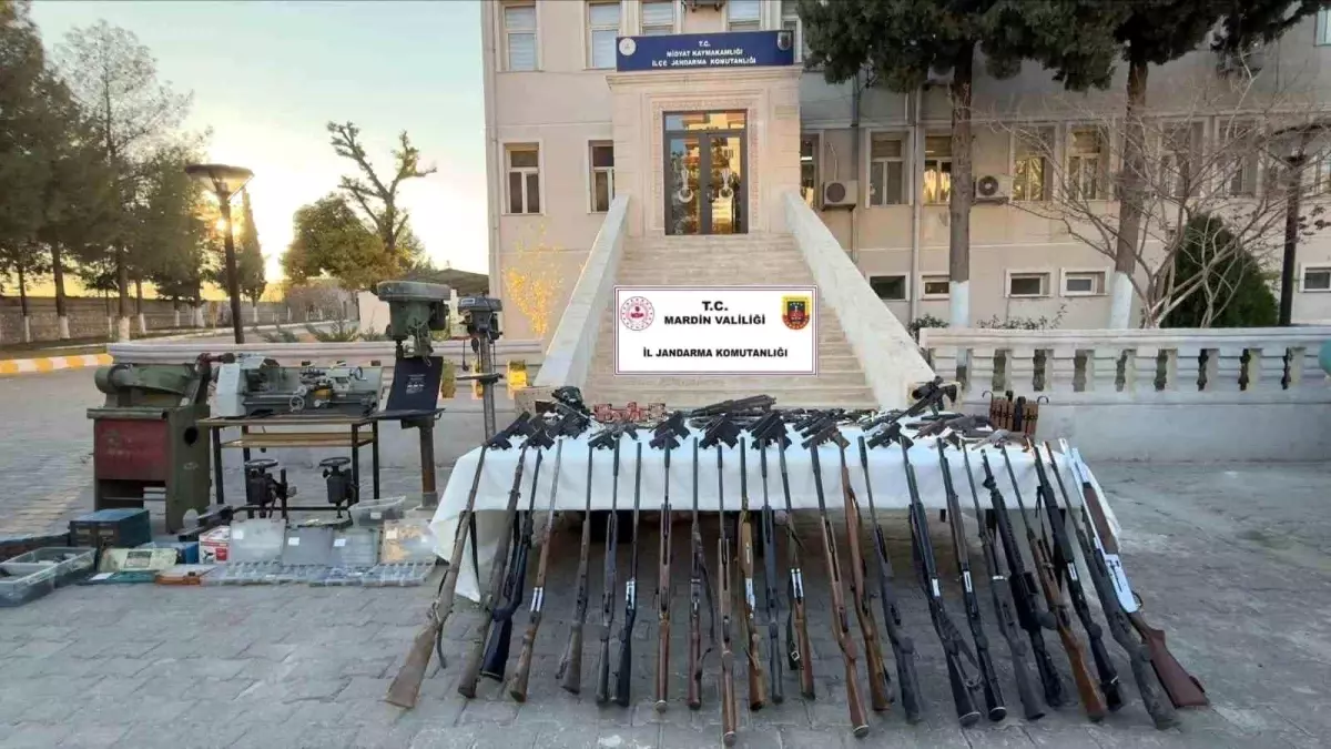 Mardin\'de Yasa Dışı Silah İmalathanesi Baskını