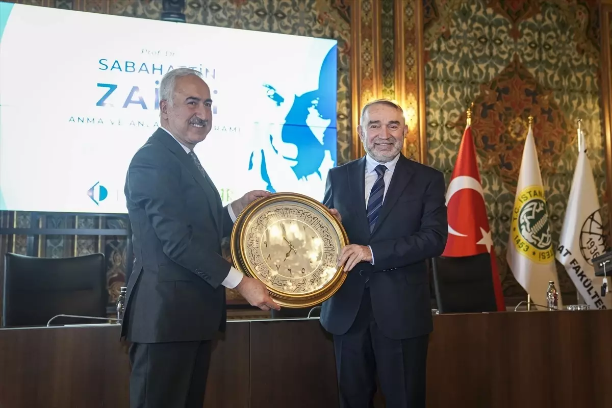 Prof. Dr. Sabahattin Zaim Anma Töreni