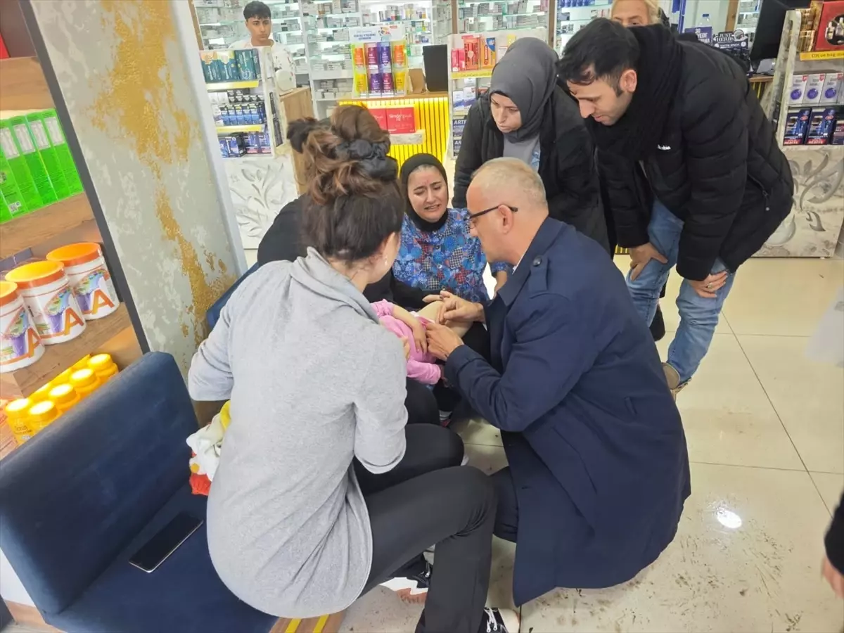 Başkan, Havale Geçiren Bebeğe İlk Müdahaleyi Yaptı