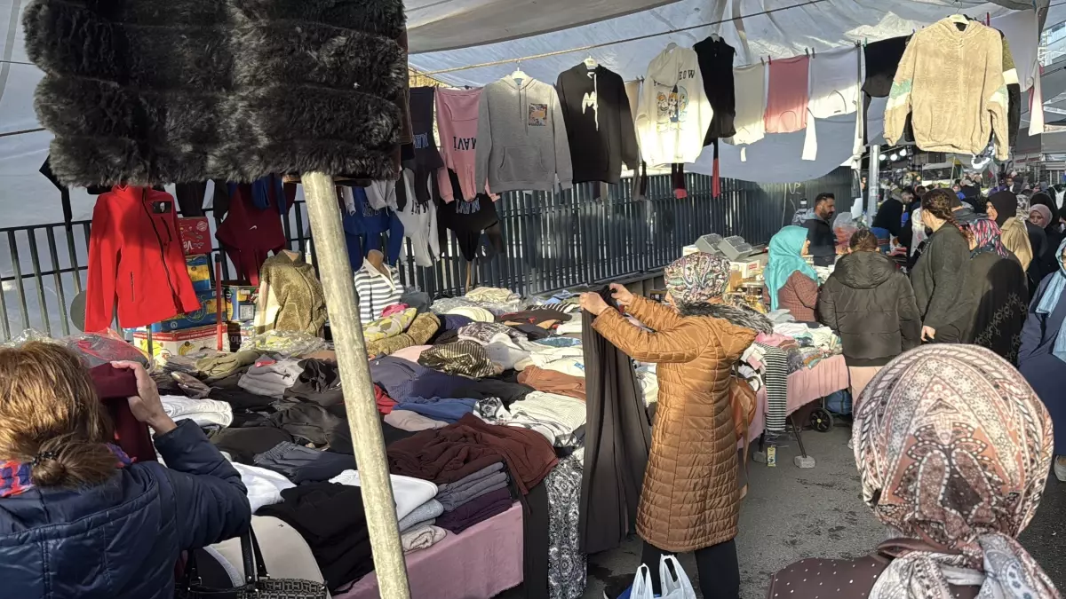 Pazarda eşofman çalan çocuğu iple bağladı: Seni anadan doğma edeceğim