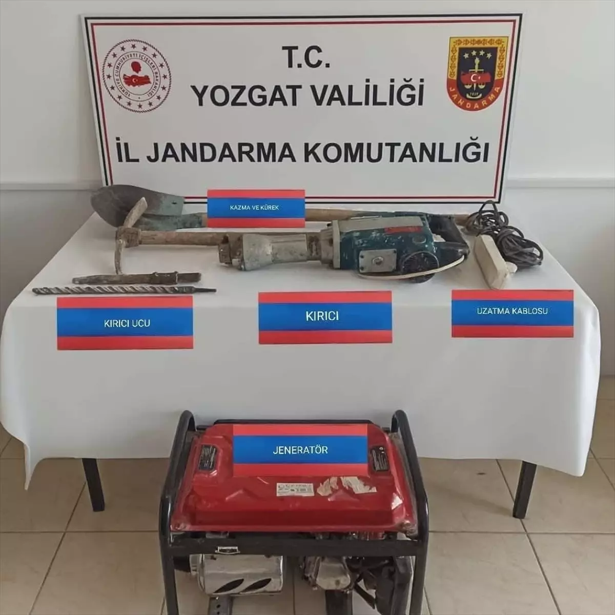 Yozgat\'ta İzinsiz Kazı Yapan 3 Şüpheli Yakalandı