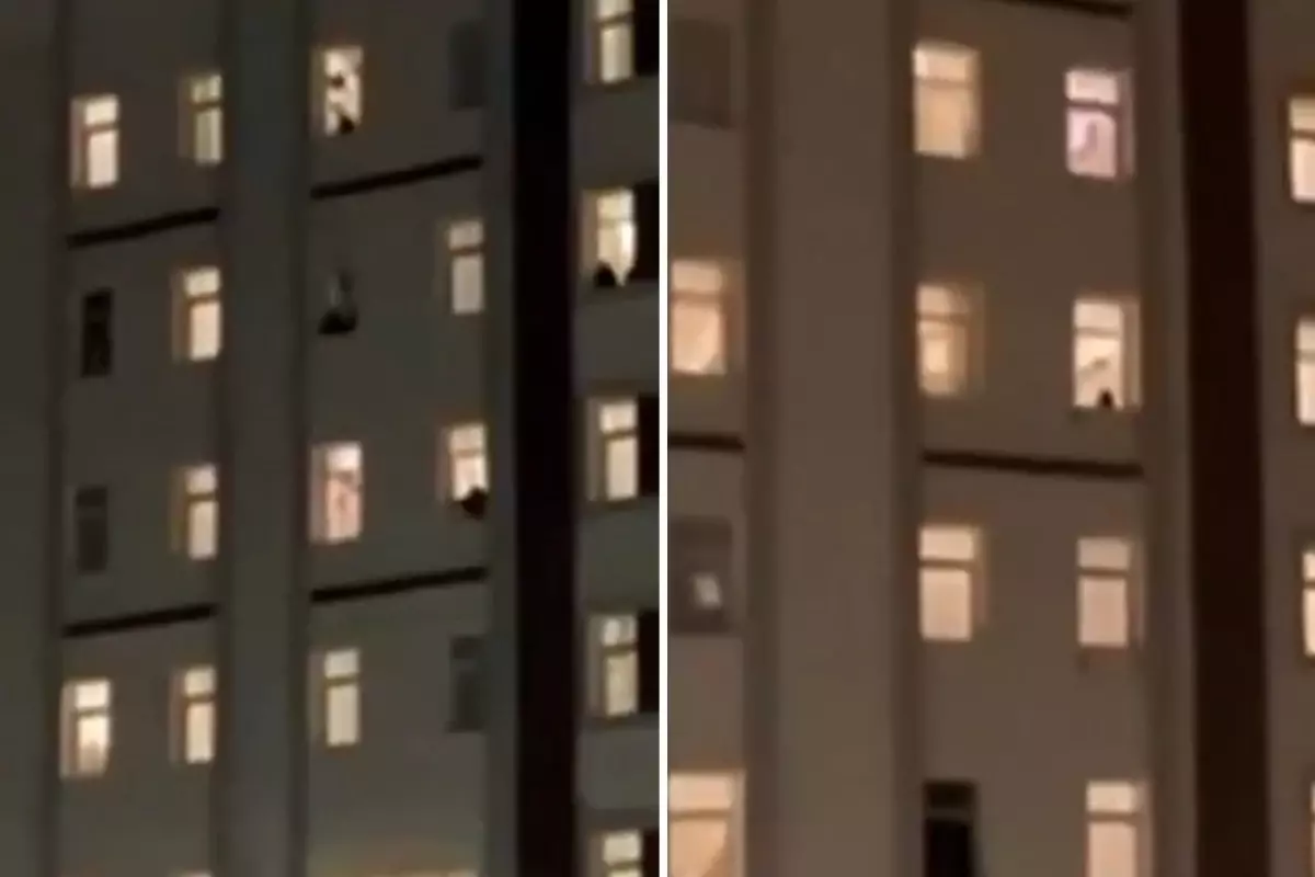 Tepki çeken uygulama: Kız yurdunda öğrenciler gece yarısı camlara döküldü