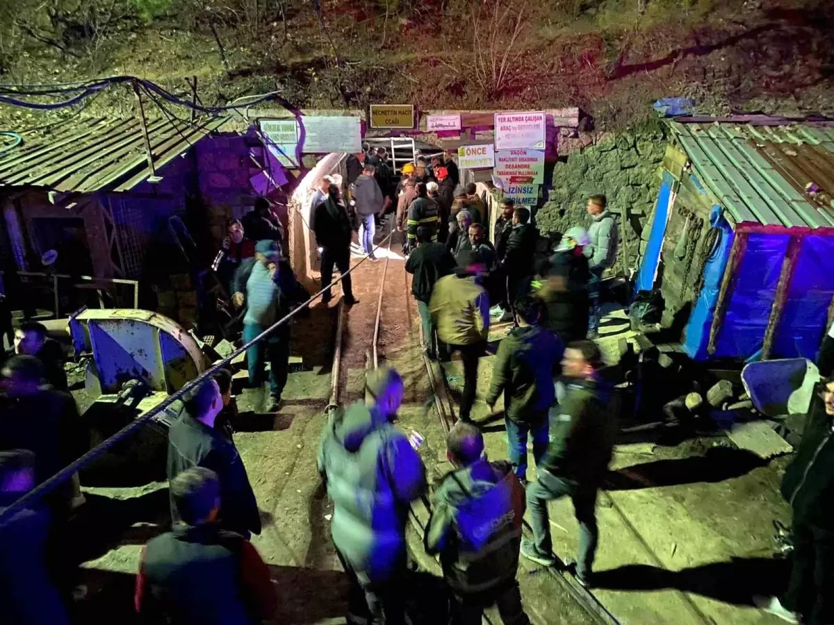 Gökler Beldesi\'nde Maden Ocağında Gaz Sıkışması