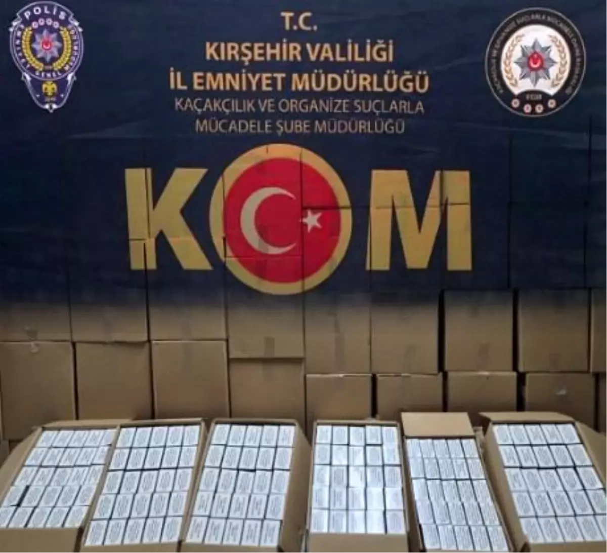 Kırşehir\'de 1 Milyon Makaron Ele Geçirildi