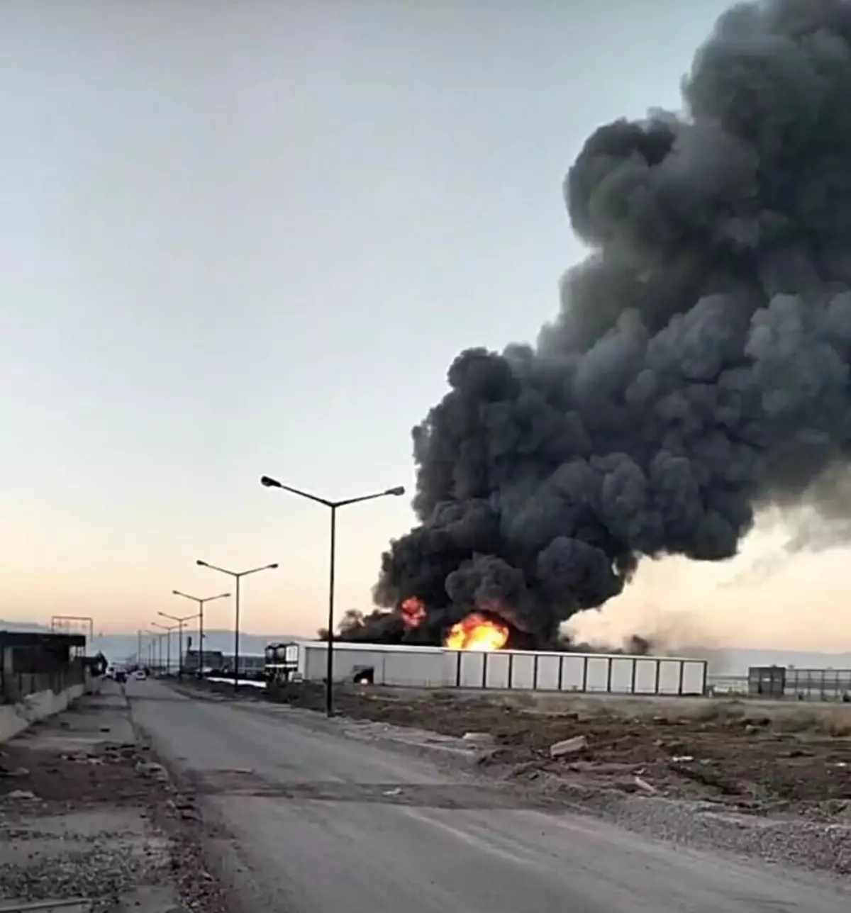 Denizli\'de fabrikada yangın