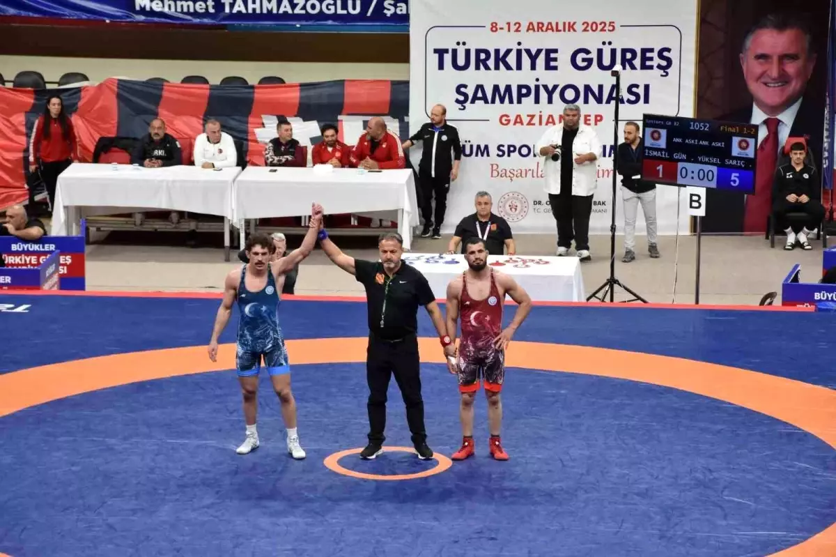 Şahinbey Belediyesi\'nin ev sahipliğini yaptığı Türkiye Güreş Şampiyonası sona erdi