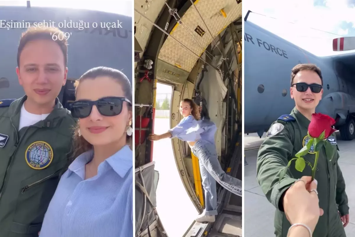 Şehit pilotun eşinin paylaşımı yürekleri dağladı: 609 no\'lu uçak...