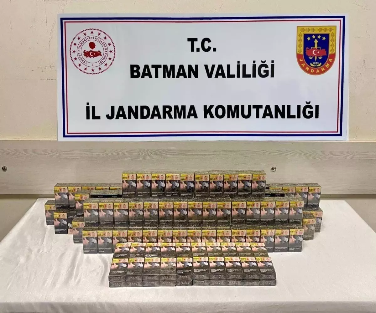 Batman\'da 4.867 Paket Kaçak Sigara Ele Geçirildi
