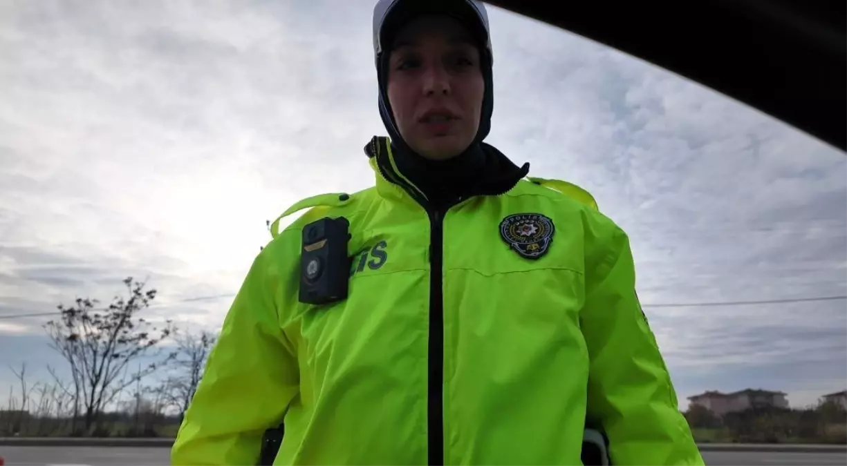 Kırklareli\'nde Yüz Tanımalı Yaka Kameralı Trafik Denetimi