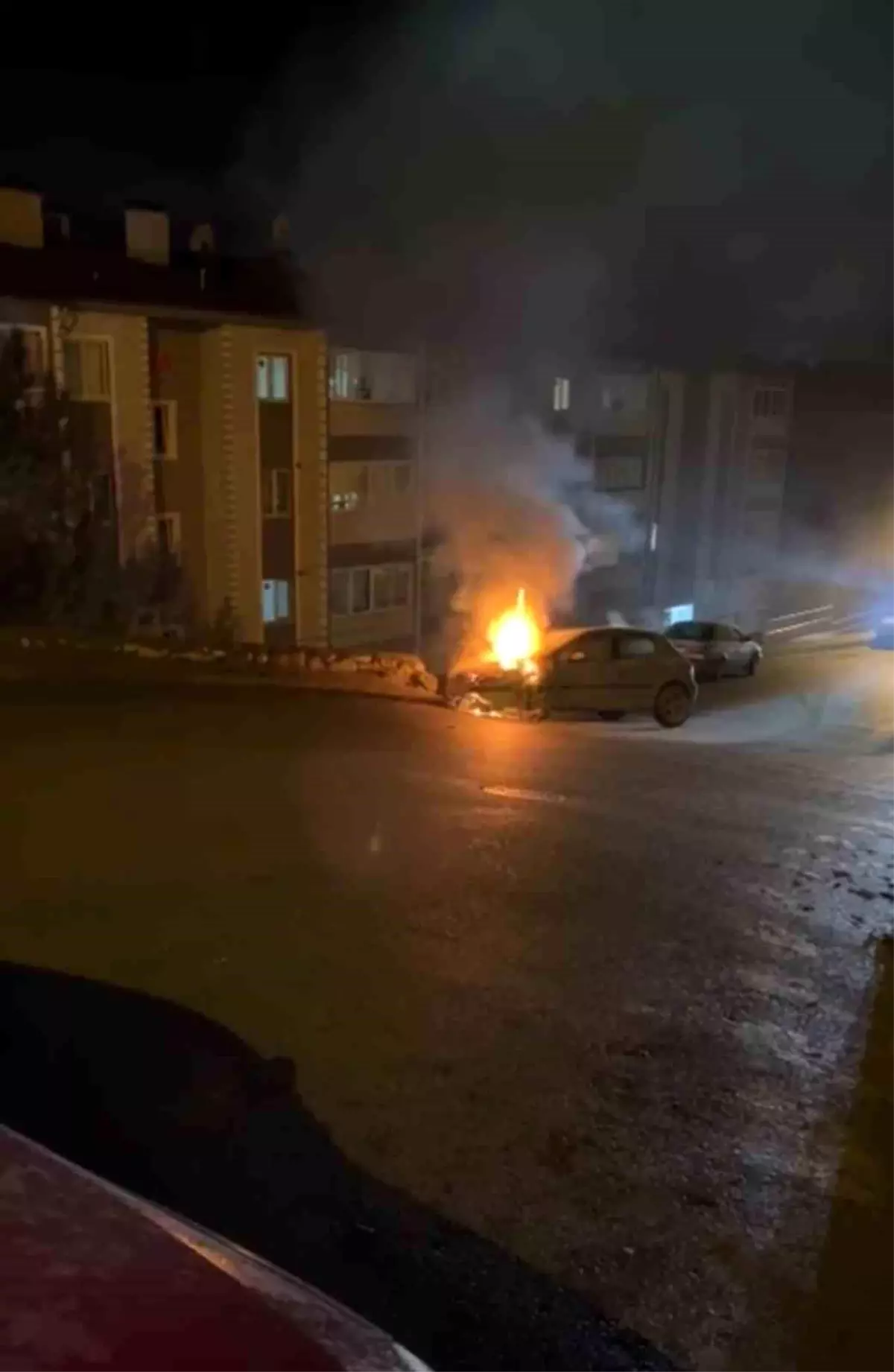 Karabük\'te Otomobil Yangını