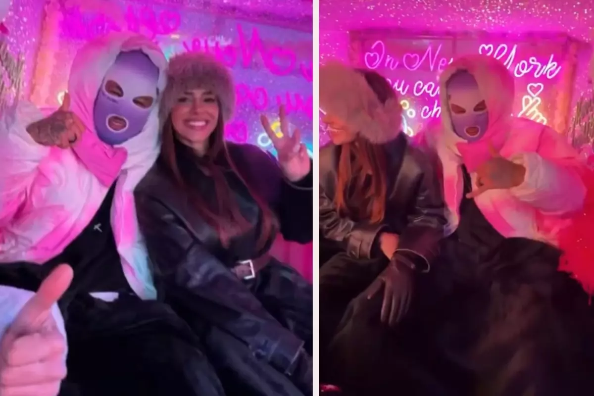 New York\'a giden yıldız isim tanınmamak için maske taktı