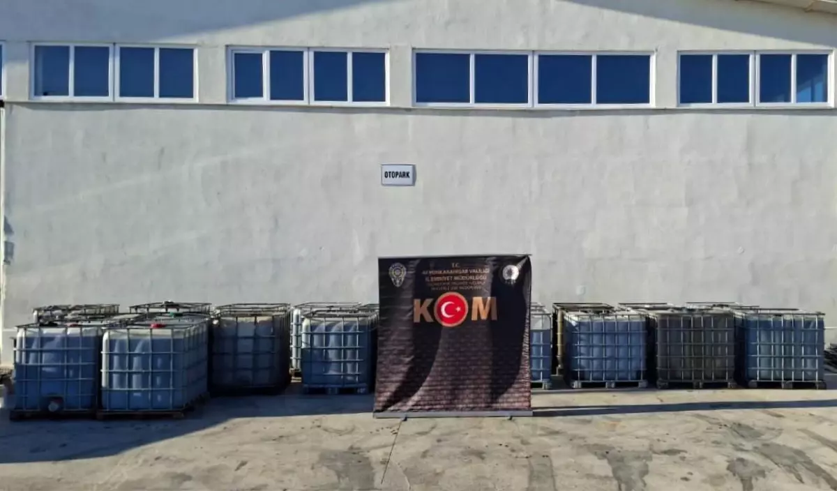 Afyonkarahisar\'da Kaçak Akaryakıt Operasyonu