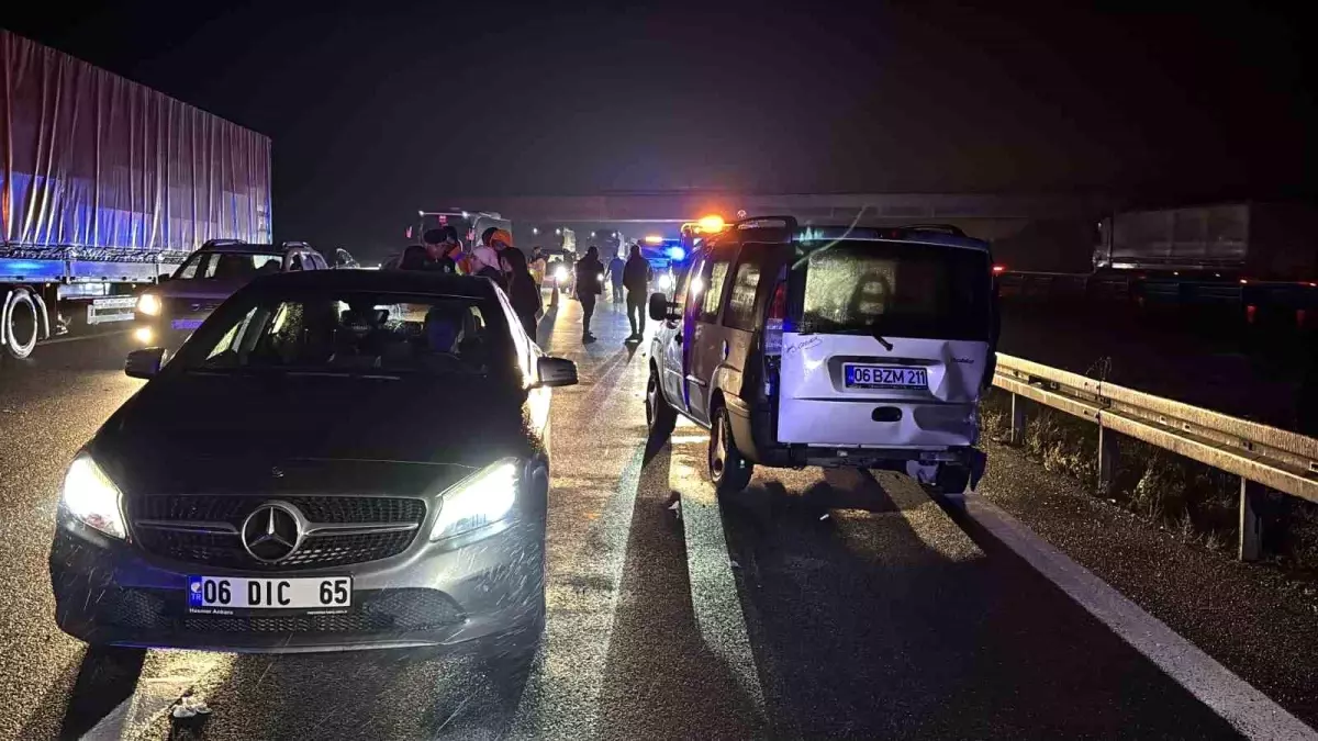 Bolu\'da Zincirleme Kaza: 7 Yaralı