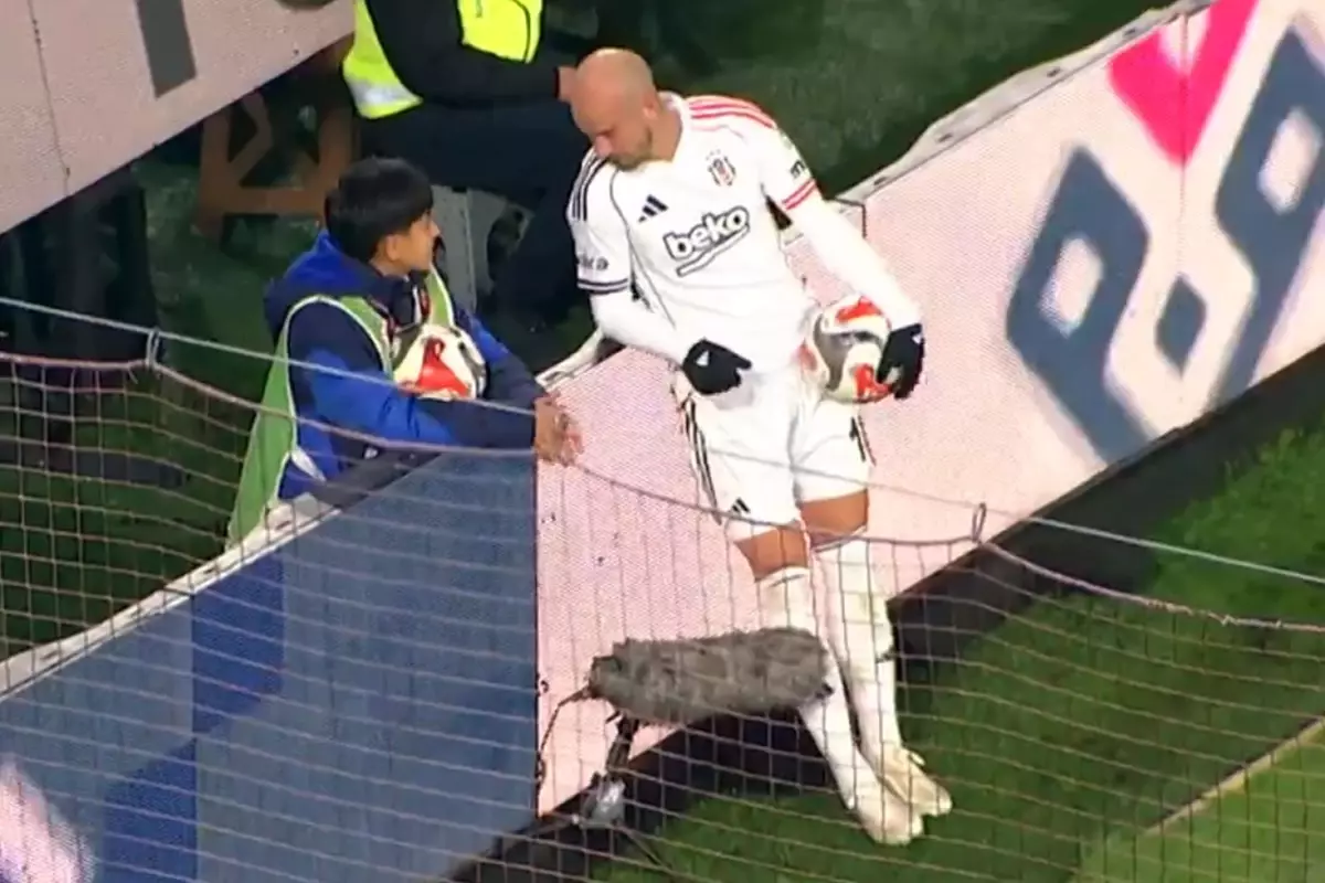 Trabzonspor-Beşiktaş maçında ilginç anlar 