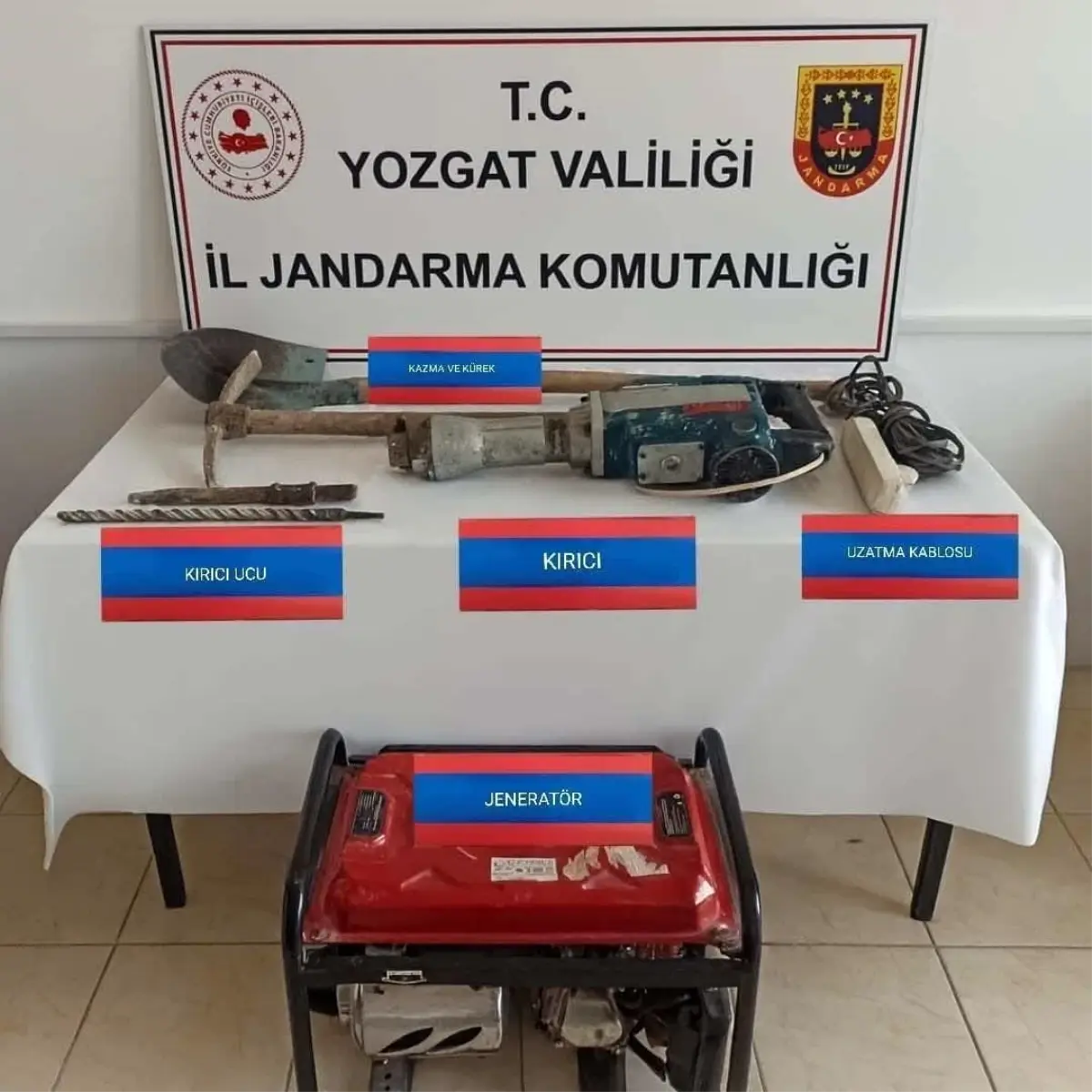 Yozgat\'ta Kaçak Kazı Operasyonu