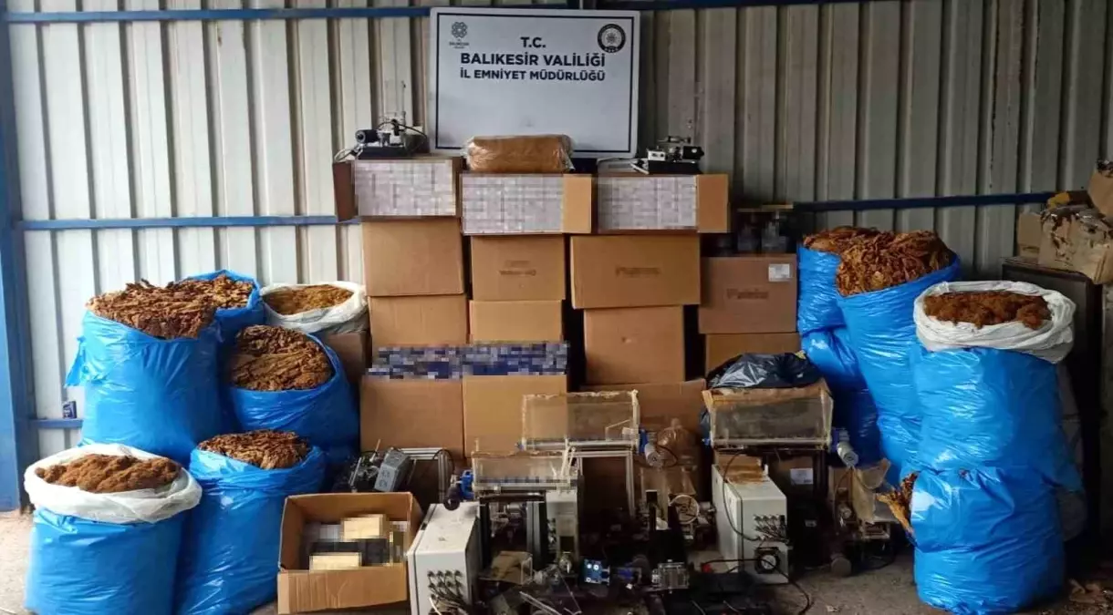 Gönen\'de Tütün Kaçakçılığına Operasyon