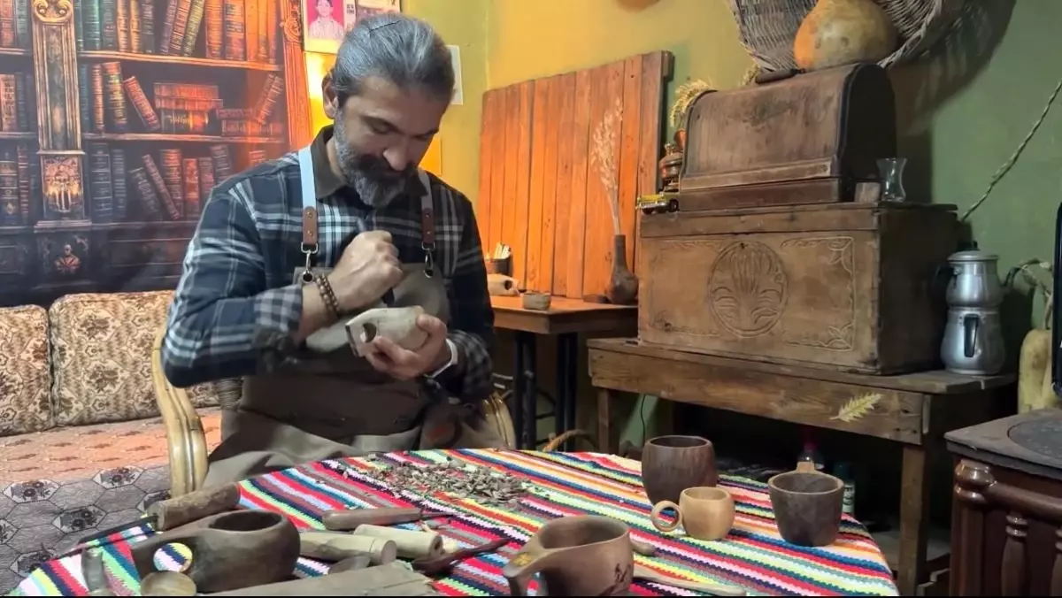 İsmail Dinç\'in Kuksa Bardak Atölyesi