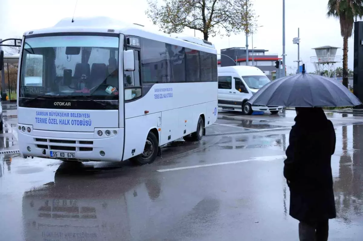 Terme\'de toplu ulaşımda SAMKART dönemi başladı