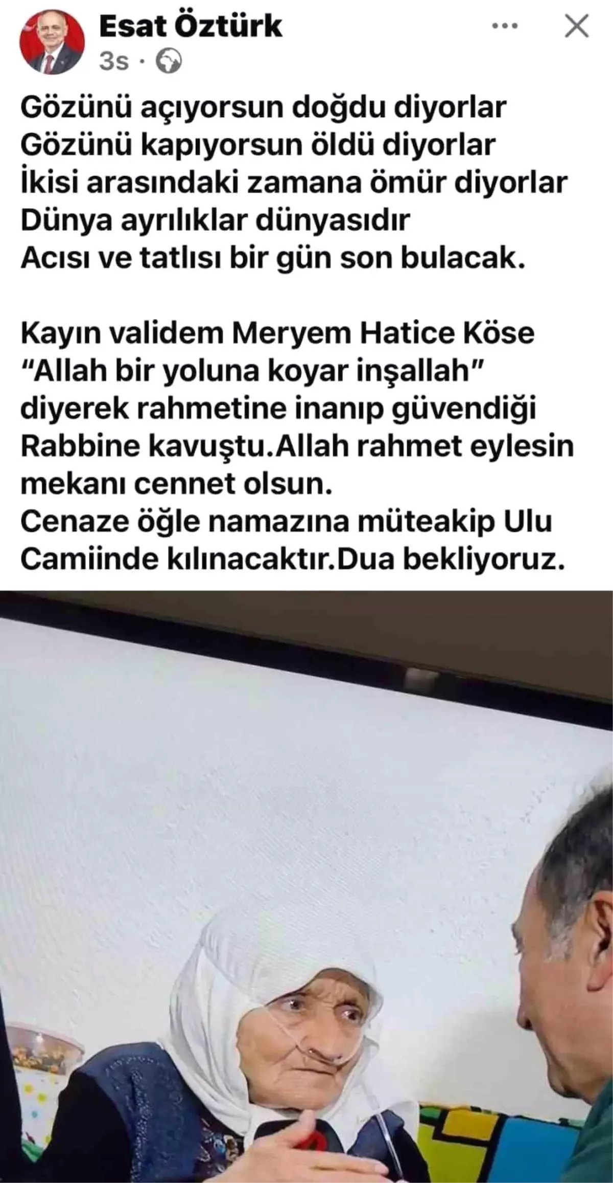 Başkan Öztürk\'ün acı günü