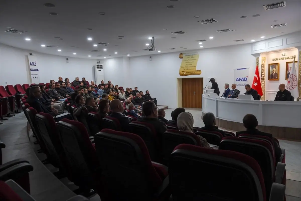 Karaman\'da Afet Risk Azaltma Toplantısı
