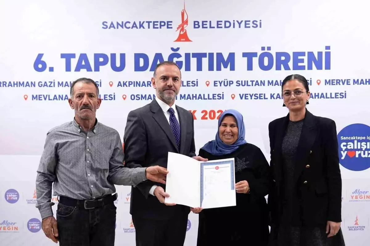 Sancaktepe\'de tapu sevinci