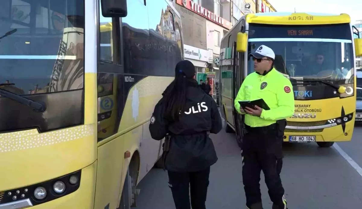 Aksaray\'da Minibüs Denetimleri Artıyor