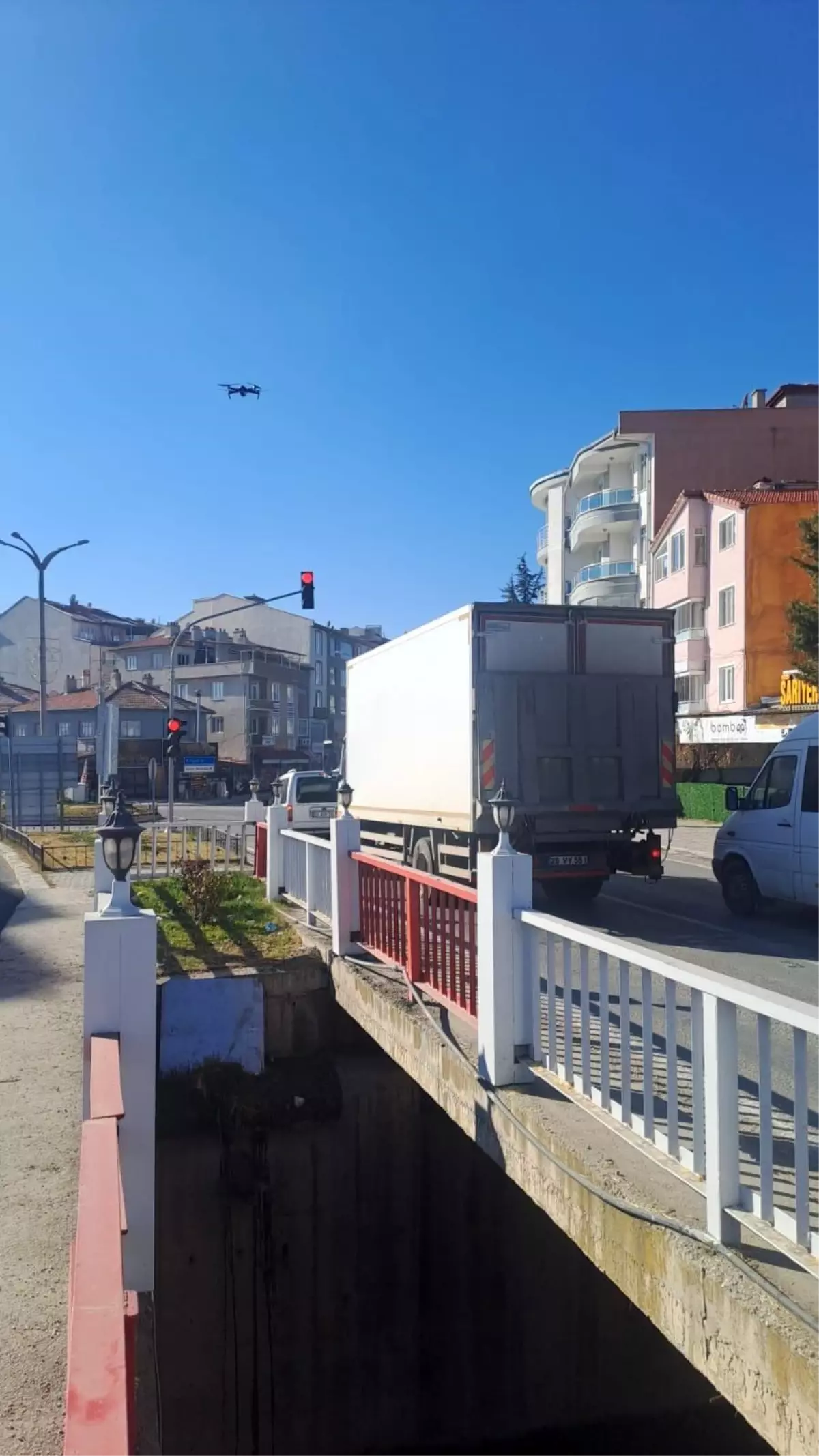 Dronla Trafik Denetimi Şuhut\'ta Yapıldı