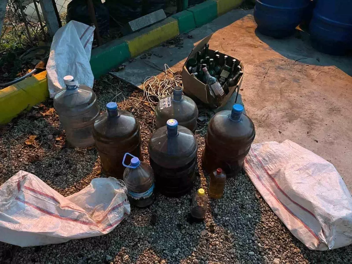 Çine\'de 6 Ton Sahte Alkol Ele Geçirildi