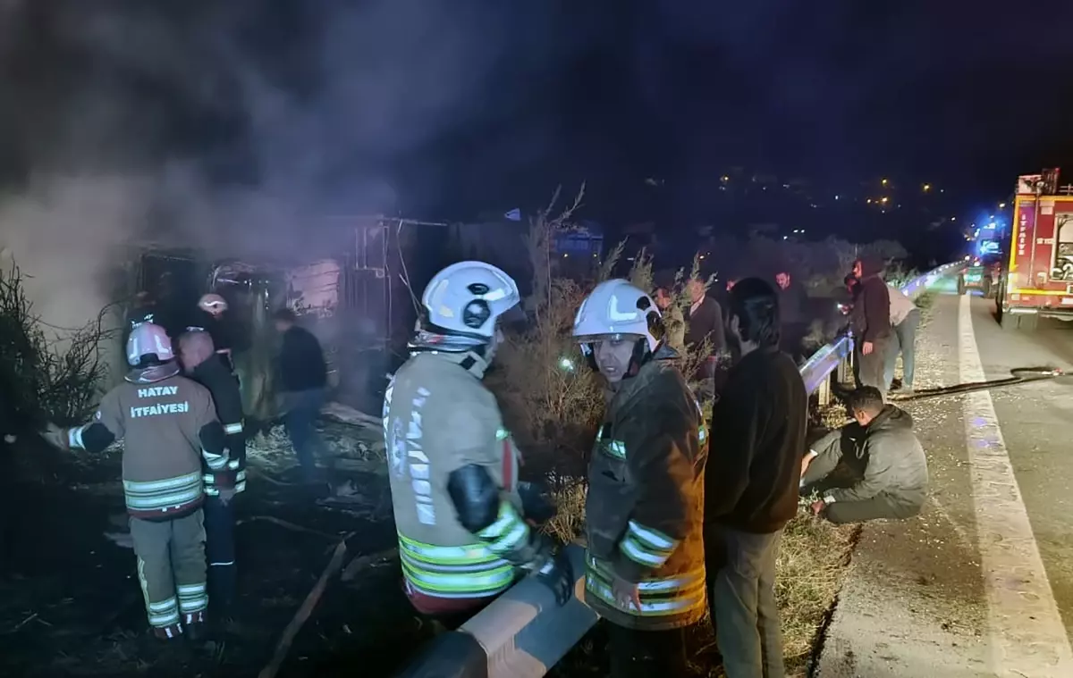 TIR yangınında 2 ölü, anguslar otoyolda koştu