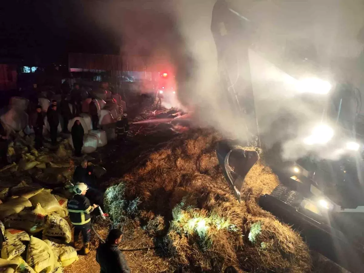 Şanlıurfa\'da Samanlık Yangını Kontrol Altına Alındı