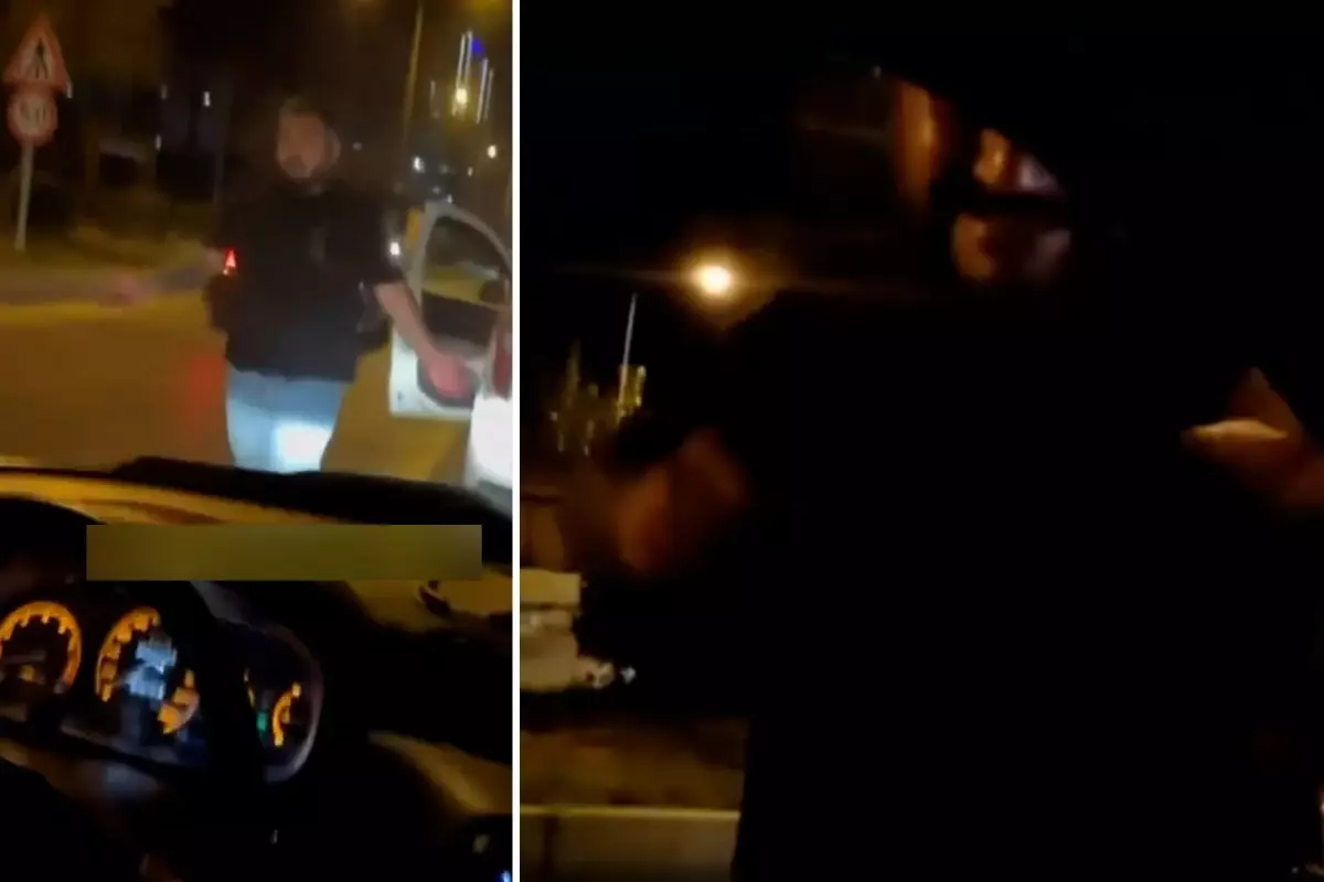 Trafikte dehşet anları: Önce yumruk attı, sonra ateş açtı