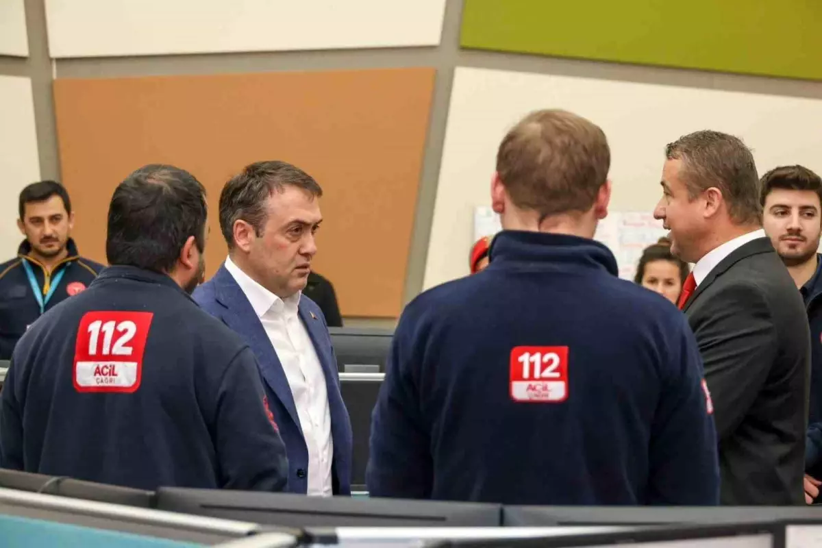Vali Sözer\'den Acil Çağrı Merkezine Ziyaret