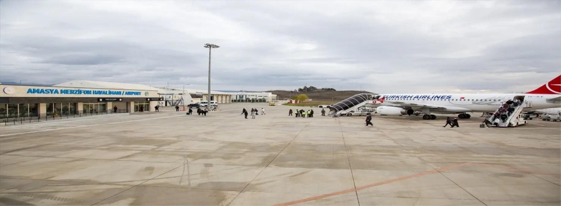 Merzifon Havalimanı Kasım\'da 14 Bin Yolcu Ağırladı