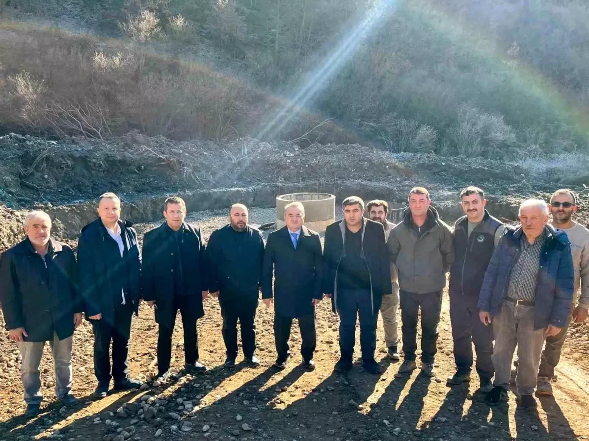 Darıdere Köyü\'nde Altyapı Çalışmaları İncelendi