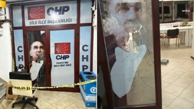 CHP Şile İlçe Başkanlığı önünde 'kızıma küfür ettiler' diye bağıran kişi gözaltına alındı