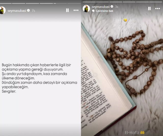 Yakalama kararı çıkarılan Şeyma Subaşı sessizliğini bozdu