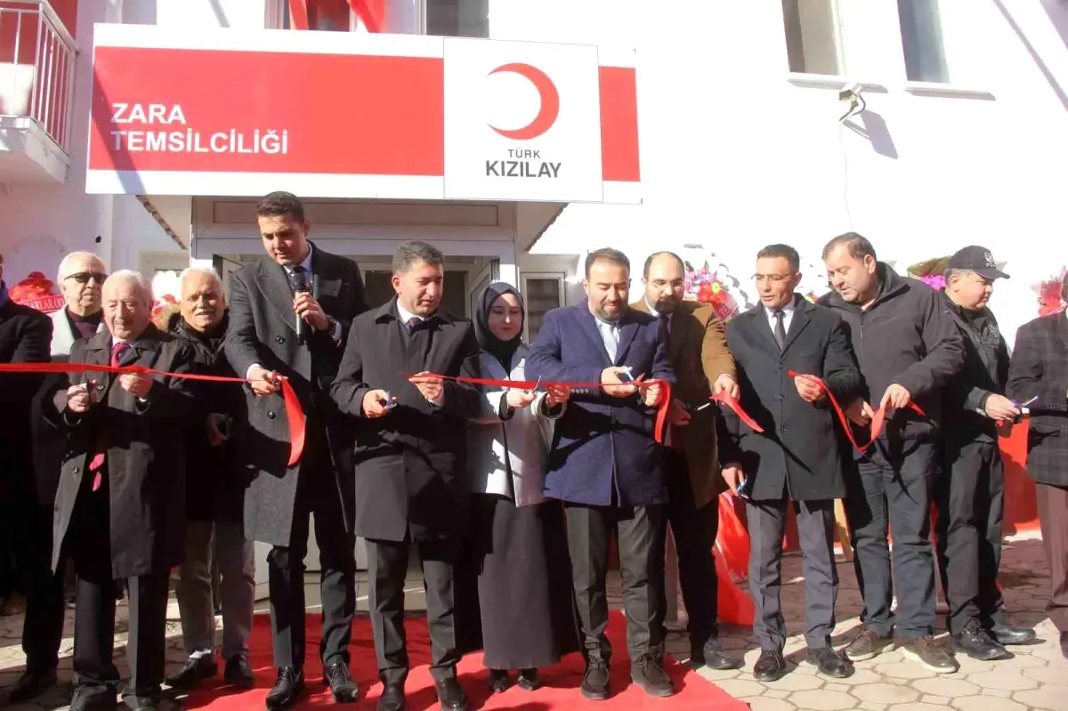 Zara\'da Türk Kızılay hizmet binası törenle açıldı