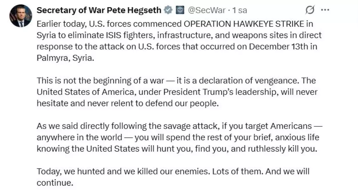 Trump\'tan DEAŞ\'a Misilleme Açıklaması