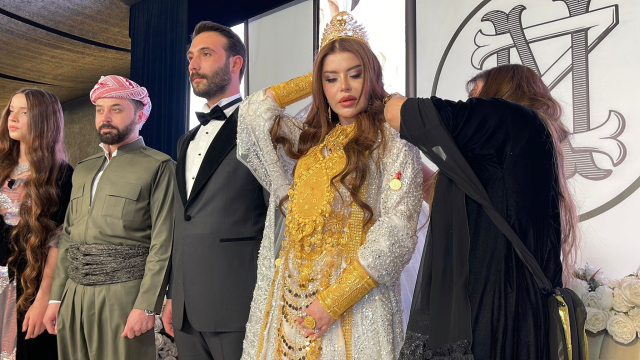 Nazdar Barzani ile Kahraman Zülfikar İzol evlendi! Geline kilolarca altın takıldı