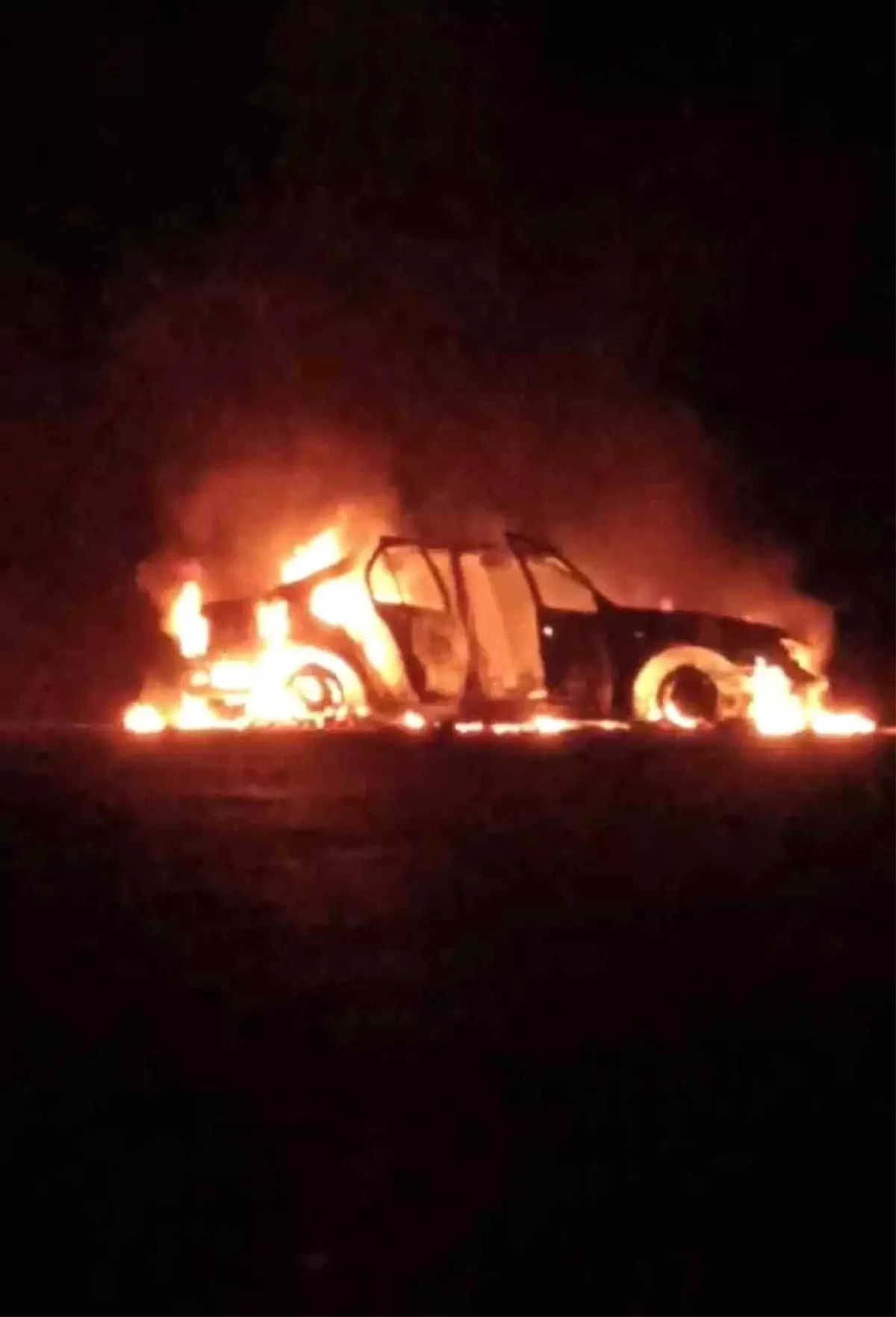 Adıyaman\'da Otomobil Yangını