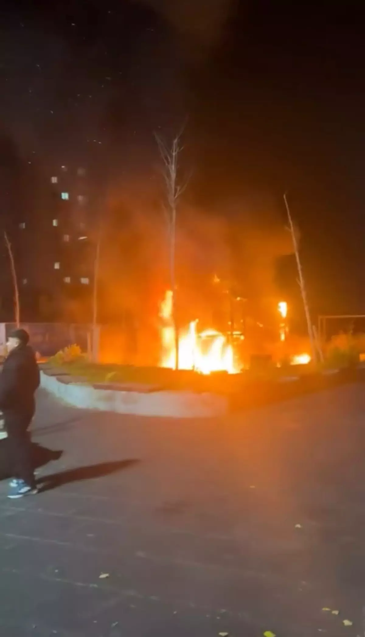 Beylikdüzü\'nde Çocuk Parkında Yangın