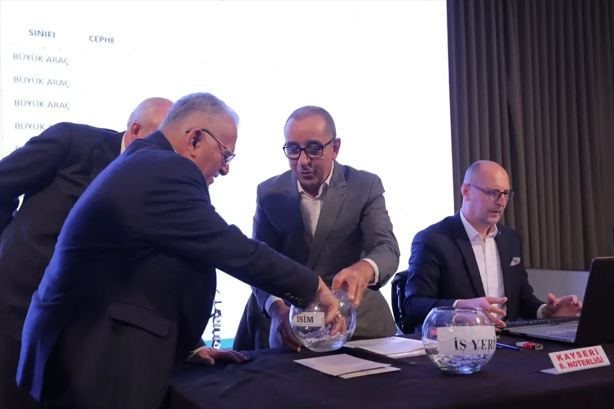 Kayseri Oto Sanayi Sitesi Kura Töreni