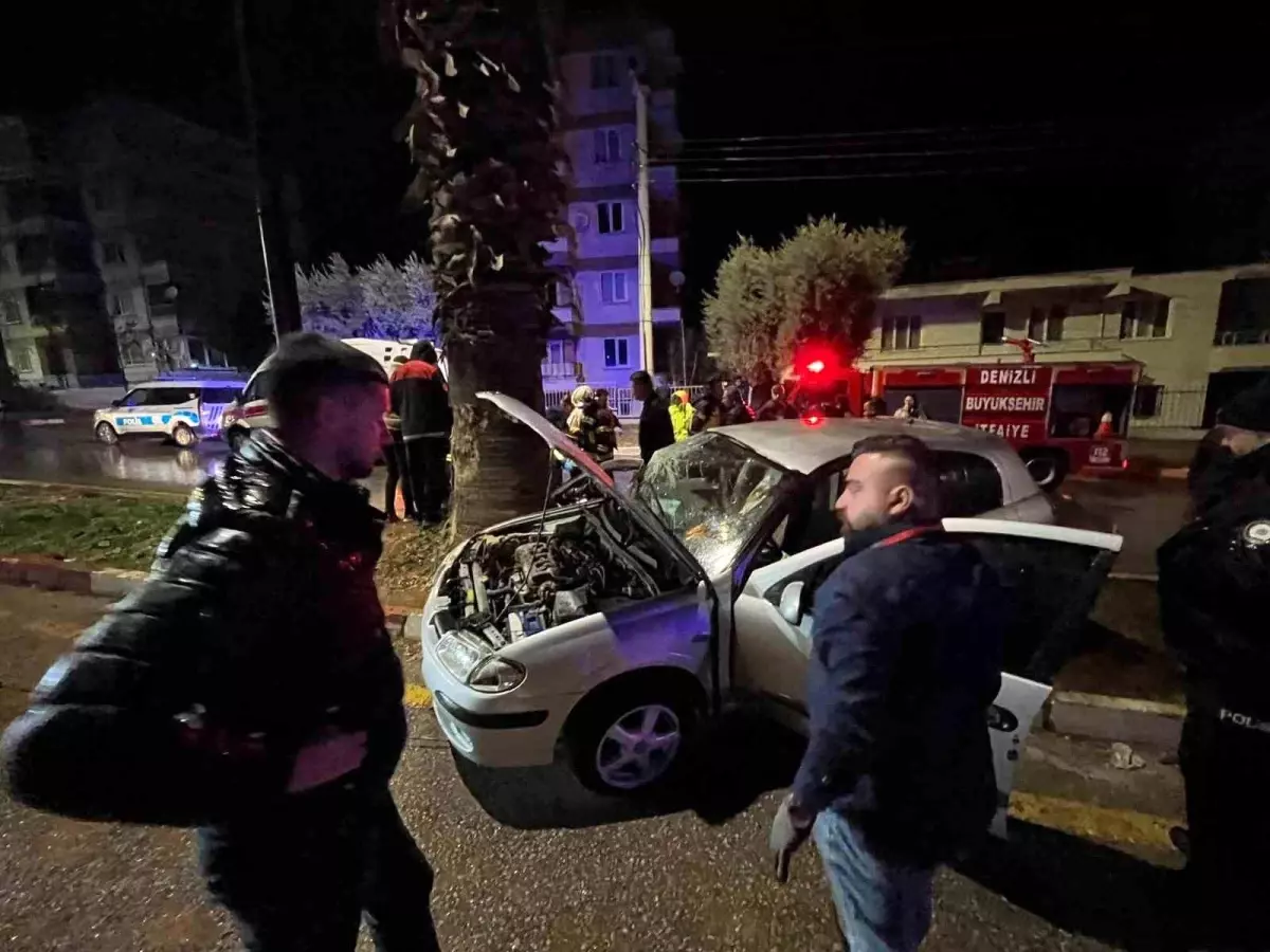 Yağışlı Havada Kaza, Şans Eşlik Etti