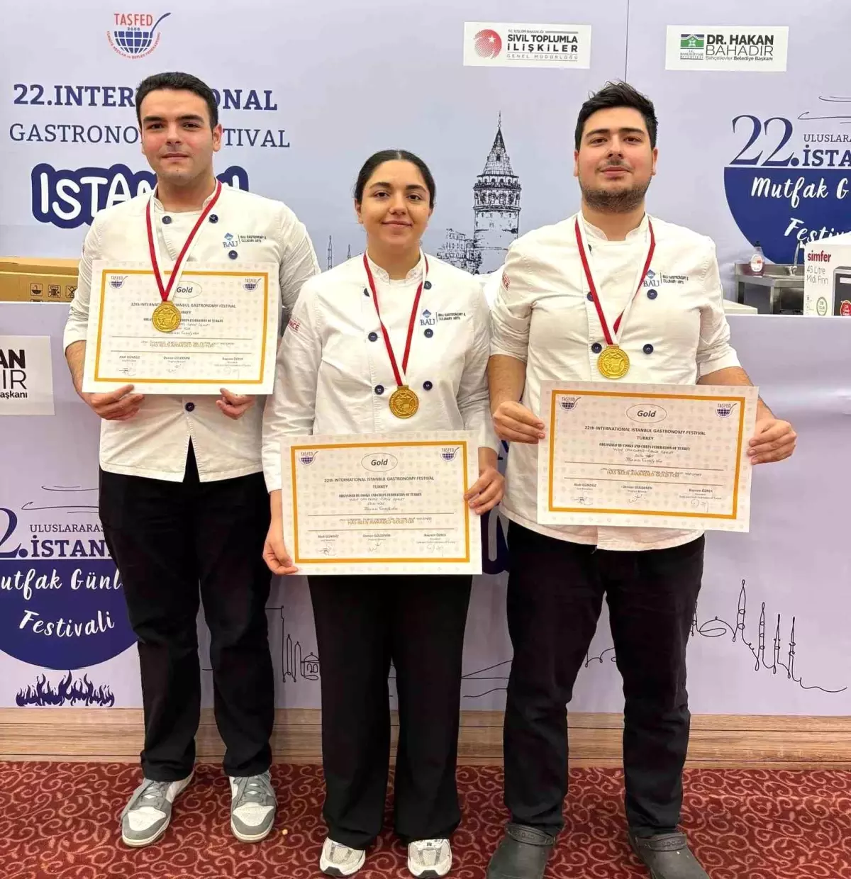 BAU Öğrencileri Uluslararası Mutfak Günleri\'nde İki Altın Madalya Kazandı