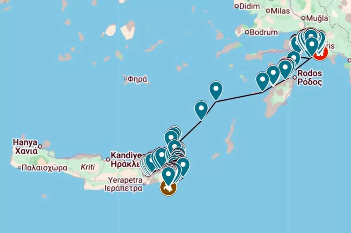 Cumhuriyet Caretta 10 Bin Km Yüzdü