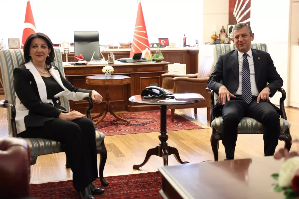 CHP-DEM Parti görüşmesi sonrası Özgür Özel\'den Leyla Zana açıklaması